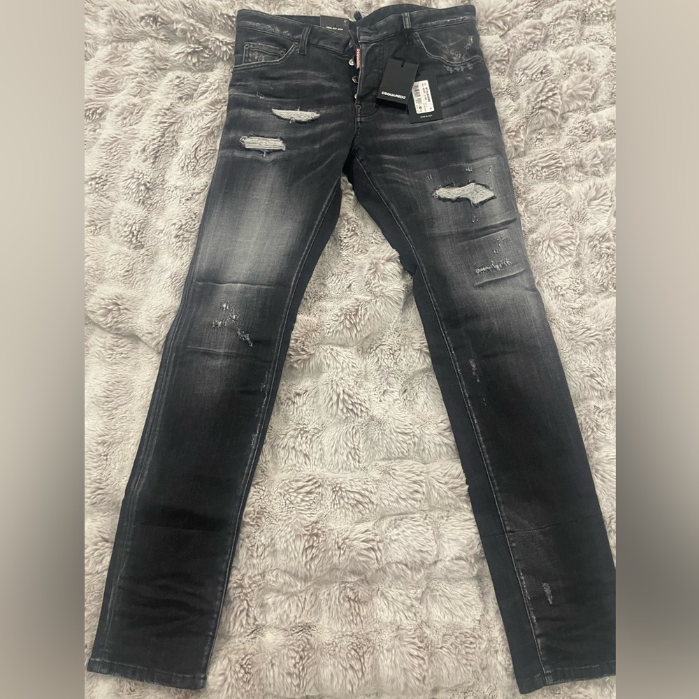 Dsquared2 Cool Guy Mens Black Jeans 2023 Sz 48/32